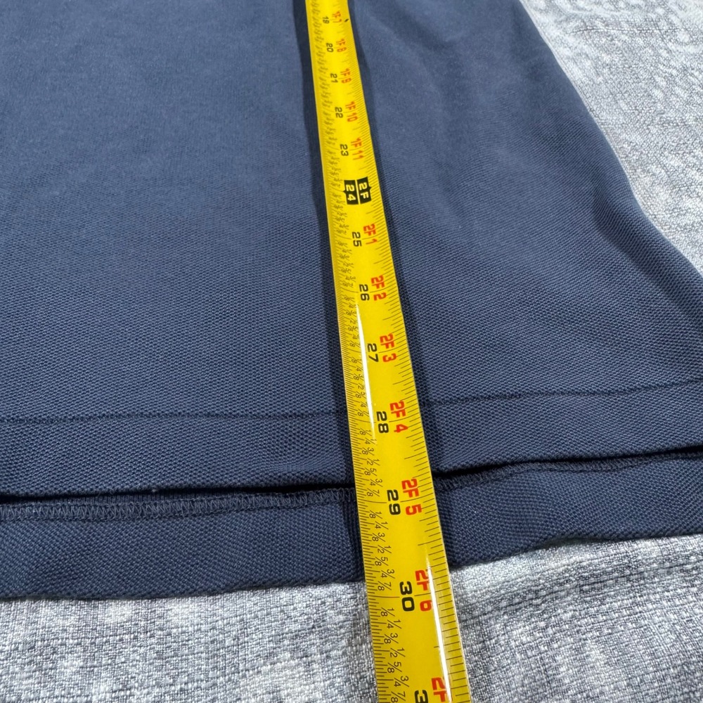L.L.Bean Polo Shirt Mens L REG Navy Blue Traditional Fit Cotton Pique 233435 - Picture 4 of 7